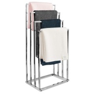 Wieszak na ręczniki LoftInspired metalowy srebrny ręcznik łazienki