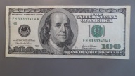BANKNOT 100 DOLARÓW USA 2003 STAN 1, I, UNC, UNCIRCULATED "UNIKALNY NUMER"