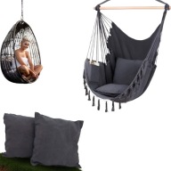 FOTEL KRZESŁO WISZĄCE DO OGRODU HUŚTAWKA HAMAK OGRODOWY NA TARAS BALKON