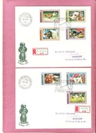 Węgry 1972, FDC 2kop. R-ka list polec., psy rasowe, charty