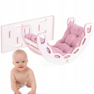 Bujak Ścianka Wspinaczkowa Zjeżdżalnia dla Dzieci Poduszka Róż Misioo 4w1