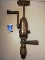 Stara dwubiegowa wiertarka ręczna L/P obroty PWWe13 POLAND z PRL-u