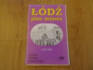 Łódź plan miasta, plan miasta Łodzi, mapa Łodzi, rok 2000