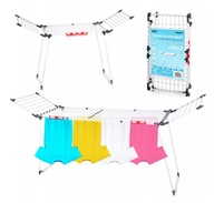 SUSZARKA NA PRANIE DO UBRAŃ BIELIZNY STOJĄCA 22m SOLIDNA ROZKŁADANA