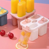 Forma na lody DIY 4 komórki, wielokrotnego użytku.