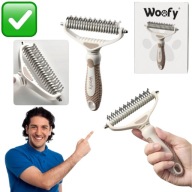 SZCZOTKA DO ZBIERANIA SIERŚCI DLA PSA KOTA TRYMER PROFESJONALNY MOCNY WOOFY