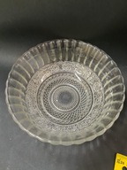 Vintage misa szklana KIG fleur de lis szkło prasowane Malezja