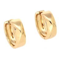 Kolczyki kółka koła pozłacane 18K stal chirurgiczna codzienne 1,7 cm HIT