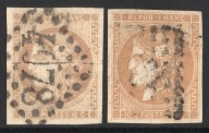 Francja 1870 Mi 40 Ceres Wydanie Bordeaux Różne Odcienie Rodzaje 700 PLN
