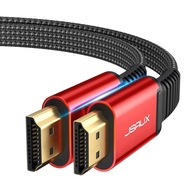 KABEL HDMI 2.0 JSAUX 3M 4K UHD 18GB/S 1080P OPLOT CZERWONY