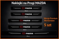 5 szt - Naklejki ochronne Folia ochronna na Progi i Bagażnik Mazda 3 CX 5 6