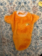 KURTKA DLA PSA kombinezon żółty POLAROWA SWETEREK misiowy cytryna miły