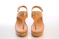 Klapki skórzane na koturnie Tommy Hilfiger roz.40