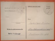urzędowe wezwanie do stawienia się na komisję wojskową NRD z 1964 r