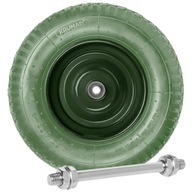 KOŁO do taczki wózka KÓŁKO BEZDĘTKOWE PIANKOWE 4.00-8 nośność 200 kg z OSIĄ