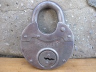 Stara Ręcznie Kuta Kłódka bez Kluczyka_HERKULES