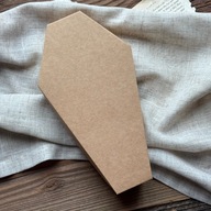 Pudełko trumna XXL kraft – baza do ozdobienia - DIY na Halloween