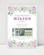 Wasz pierwszy milion prezent na ślub LAST MINUTE PLIK PDF gotowy plakat A4