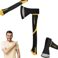 SIEKIERA UNIWERSALNA DO DREWNA ŁUPANIA RĄBANIA MOCNA STAL WĘGLOWA