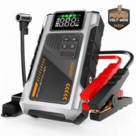 NAJMOCNIEJSZY BOOSTER ROZRUCHOWY JUMP STARTER 6000A Z KOMPRESOREM 10 BAR