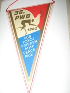 35 WYŚCIG POKOJU 1982 miasto etapowe OSTRAVA proporczyk