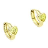 83447 KOLCZYKI 14K POZŁACANE 12/6 MM serce na kółku