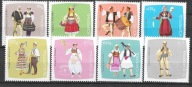 Stroje Albania 1967 Mi 1177-84 **. Stroje ludowe. Jak na skanie. Stan BDB.