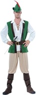 ROBIN HOOD Deluxe KSIĄŻE ZŁODZIEI Strój Kostium Przebranie ROBIN HOODA M ML