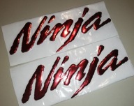 Emblemat Logo Kawasaki Ninja RED Napis3D ZX-9R ZX-10R ZX-14R ZR1400 +Gift