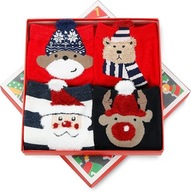 SKARPETKI świąteczne na prezent dla kobiet nastolatek one size uniwersalne