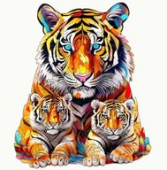 PUZZLE DREWNIANE TYGRYS ROZMIAR: S