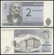 BNA - ESTONIA 2 Krooni 1992 AD 1560860 # P70 # XF+
