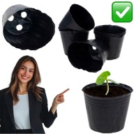 DONICZKI PLASTIKOWE DO ROZSADY BALKONOWE NA ROŚLINY WARZYWA 7,5 cm x 7,5 cm