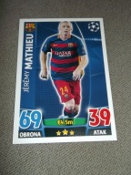 MATCH ATTAX 2015-2016 FC BARCEOLONA Jeremy Mathieu 240