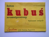 Opakowanie zastępcze po batonie Kubuś PRL