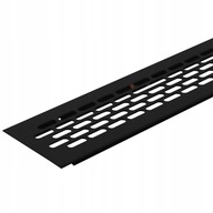 Kratka wentylacyjna aluminiowa 60x480 - czarny mat