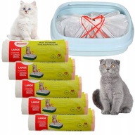 worki do kuwety 87,5 X 37,5 cm. z taśma, nowe 64 szt.