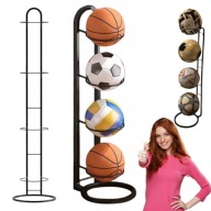 METALOWY STOJAK NA PIŁKI WIESZAK UCHWYT CZARNY REGAŁ DKM 92X24X28 MODUŁOWY