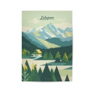 PLAKAT GÓRY TATRY ZAKOPANE, DO SALONU, SYPIALNI, NA KORYTARZ, 30x40cm.