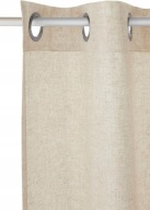 21680 ZASŁONY GOTOWE Z LNEM NA KÓŁKACH KOMPLET 2 SZT. 140 X 145 cm