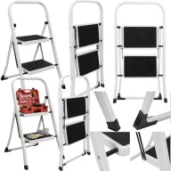 DRABINA DOMOWA STIGE – SKŁADANA DRABINKA STALOWA 2 STOPNIE 150KG