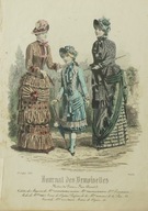 Miedzioryt Moda Journal des Demoiselles II poł. XIX w.