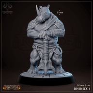 Rhinox Brawler #1 - Roadside - figurka RPG DnD D&D - druk 3D 14K