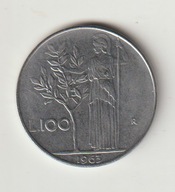 Wlochy 100 lirow 1963 stan 1