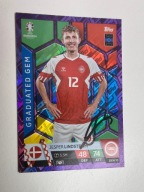 Karta panini autograf Dania Jasper Lindstrom Euro 2024 Graduated Gem