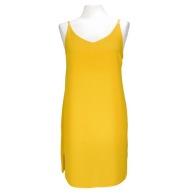 ATMOSPHERE letnia prosta żółta sukienka na ramiączkach koszulka 38