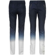 Spodnie KANGOL jeansy 8 34 XS Denim ombre zip jeansowe Dzinsowe Dzinsy
