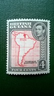 British Guiana Gujana * 4c KGVI kolonie angielskie brytyjskie