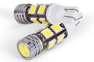 POSTOJÓWKI LED W5W HIGH POWER + 8 SMD 5050 BIAŁE