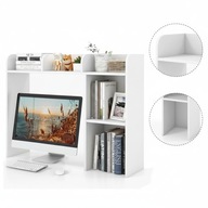 Regał na Biurko COSTWAY 94x25x74cm, 4 Półki, Biały